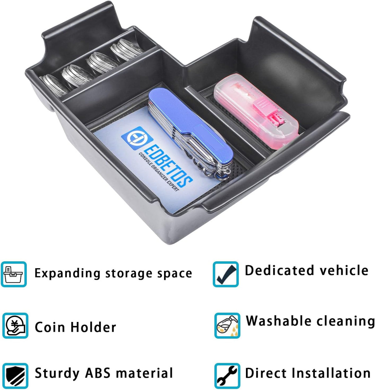 Center Console Organizer Tray for Kia Forte GT 2019-2023 2024 Accessories