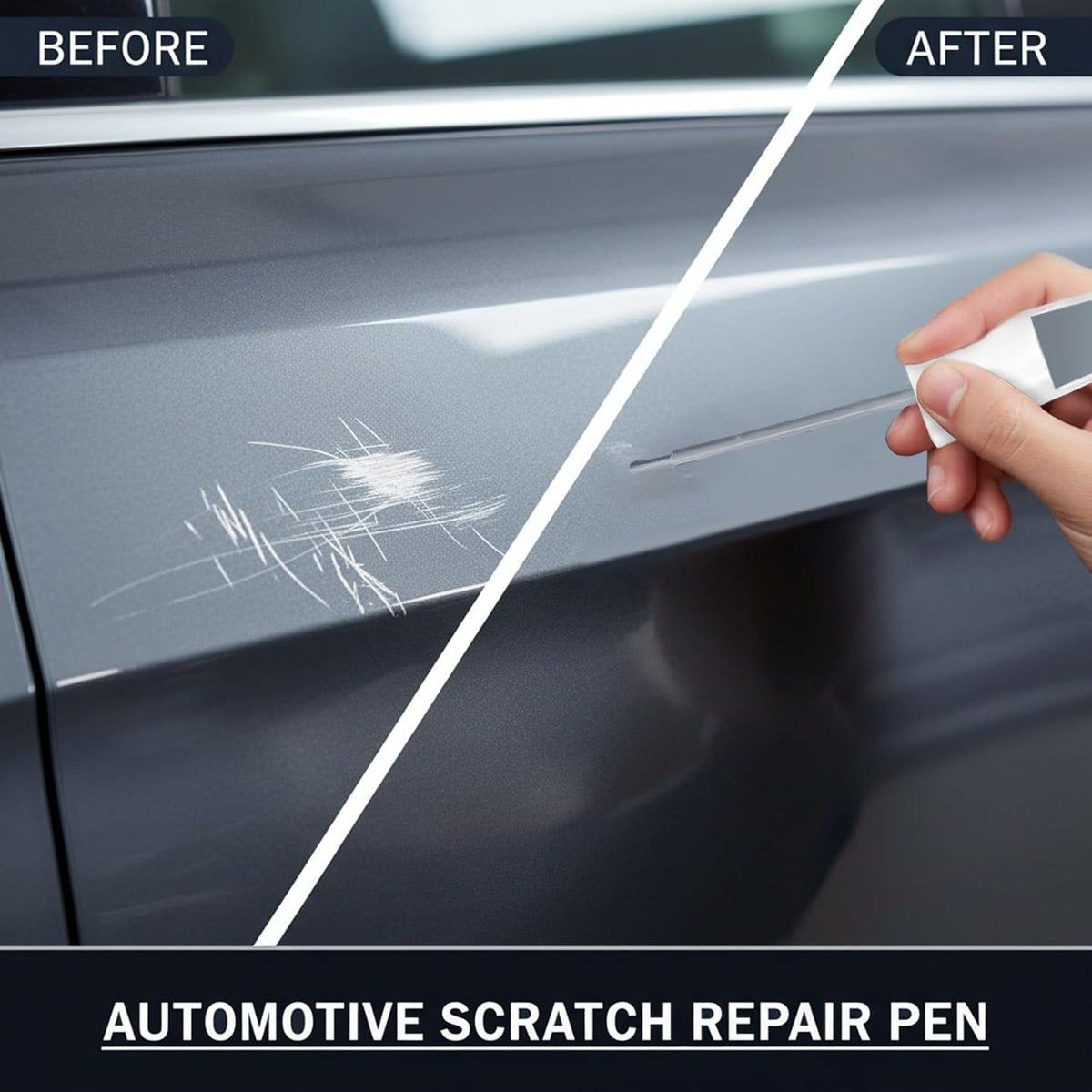 Brilliant Silver Metallic (K23) Touch Up Paint for Nissan – Exact Color Match Scratch Repair Pen – for Rogue, Altima, Sentra