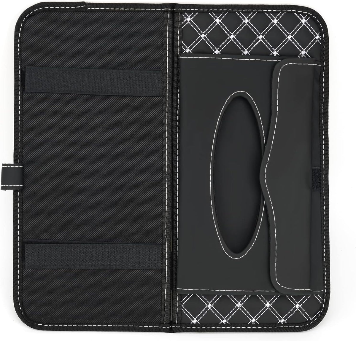 Car CD Holder Storage Case, Car Truck SUV Visor Organizer with Free Napkins, Personal Belonging and Registration, Document, Ticket Storage Pouch and 14 Pocket CD