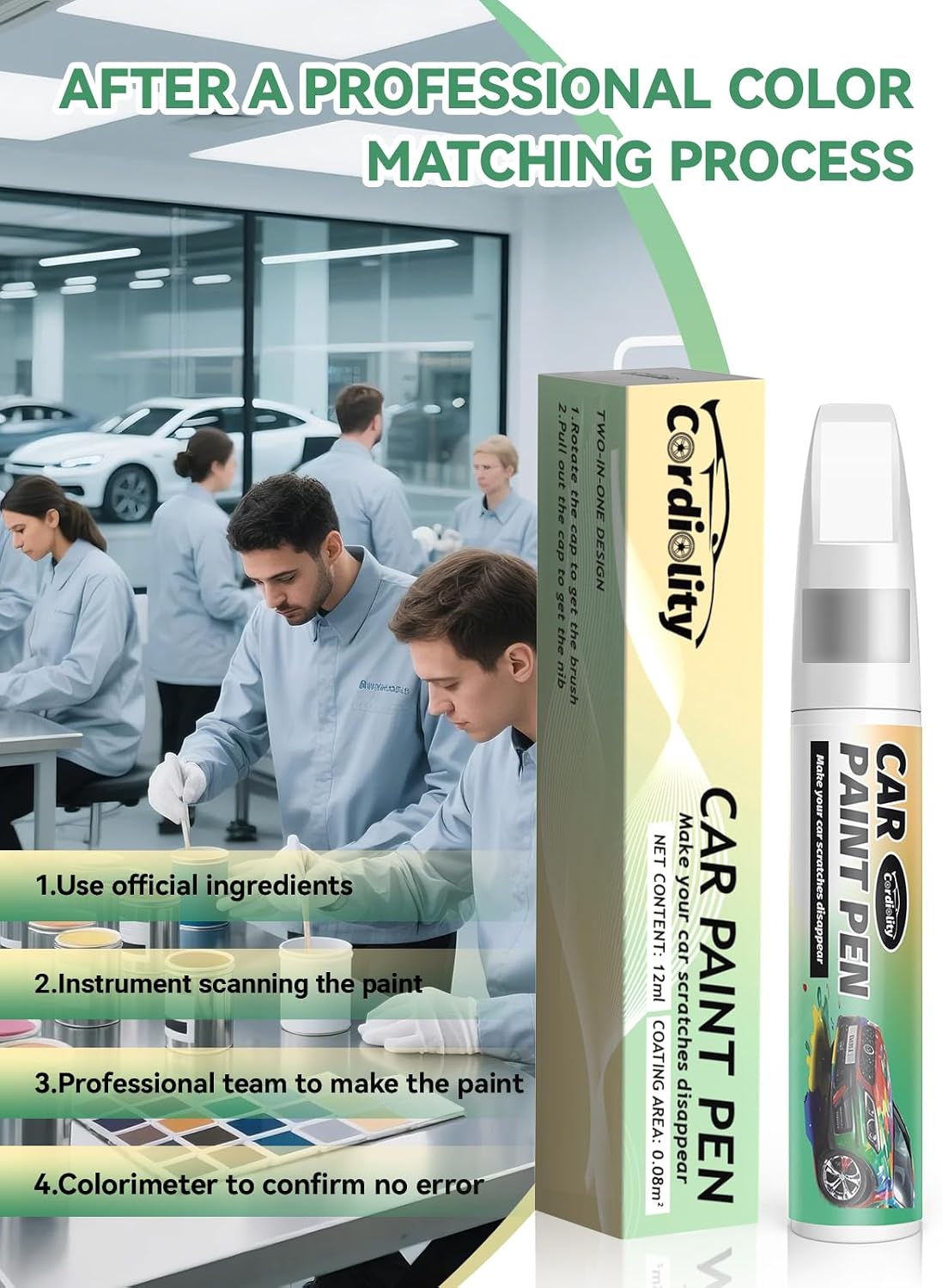 Car Touch Up Paint Blueprint(8X8) for Toyota