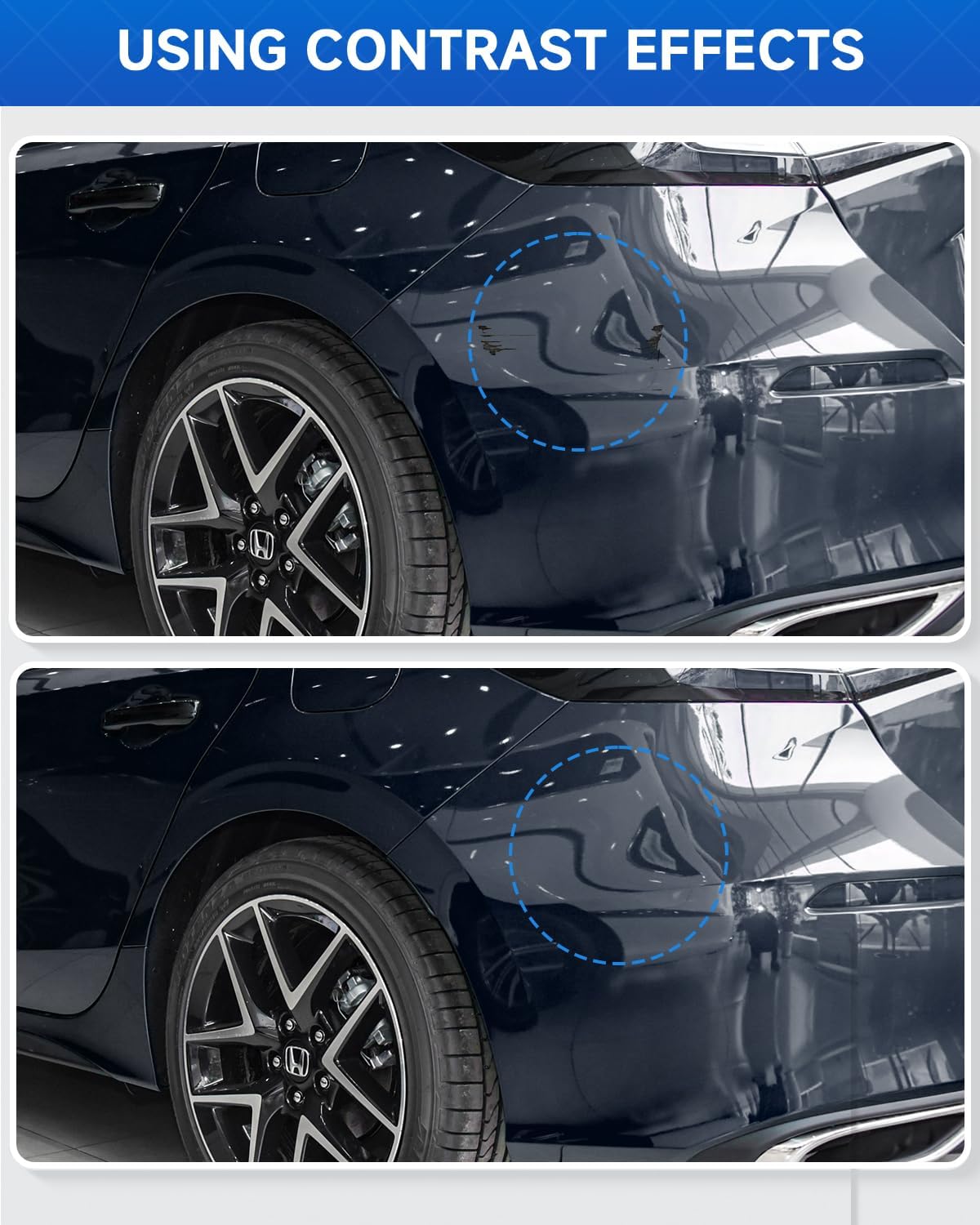 B-588P Obsidian Blue Pearl Touch Up Paint Kit Compatible with Honda Exact Match Car Scratch Repair Touch Up Paint Kit