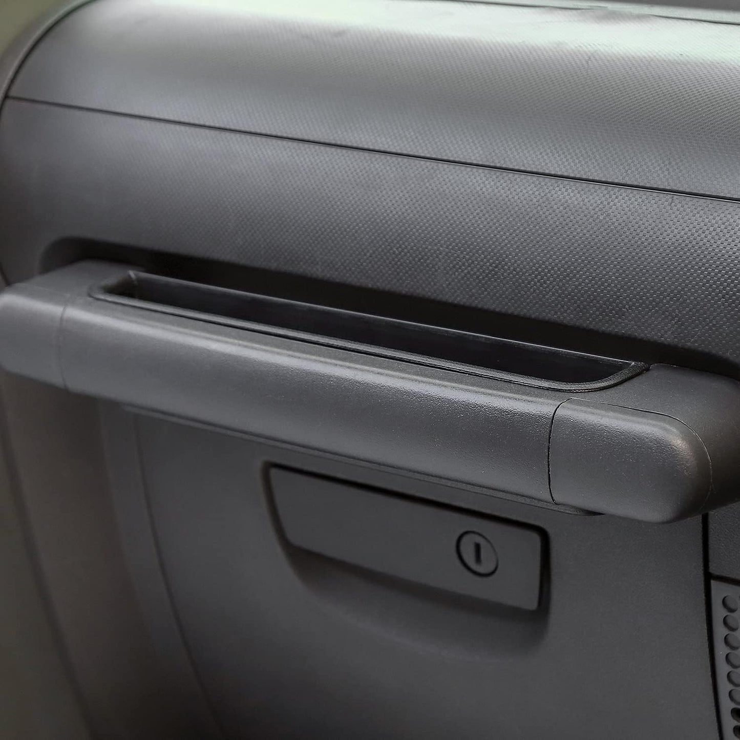 Voodonala Car Passenger Side Co-Pilot Grab Handle Storage Box for 2007-2010 Jeep Wrangler JK & Unlimited Black