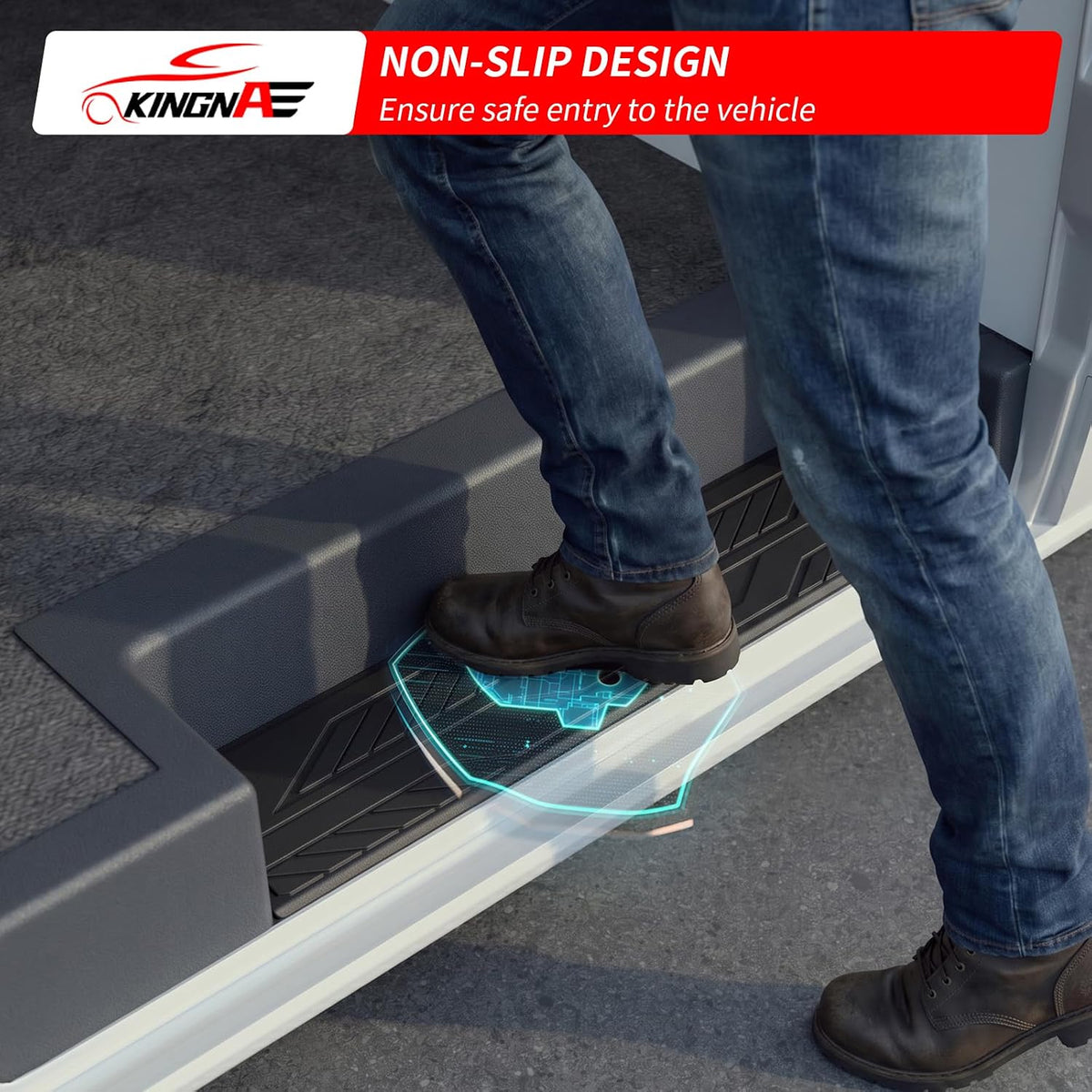 Cargo Side Sliding Door Sill Protector for 2015-2026 Ford Transit