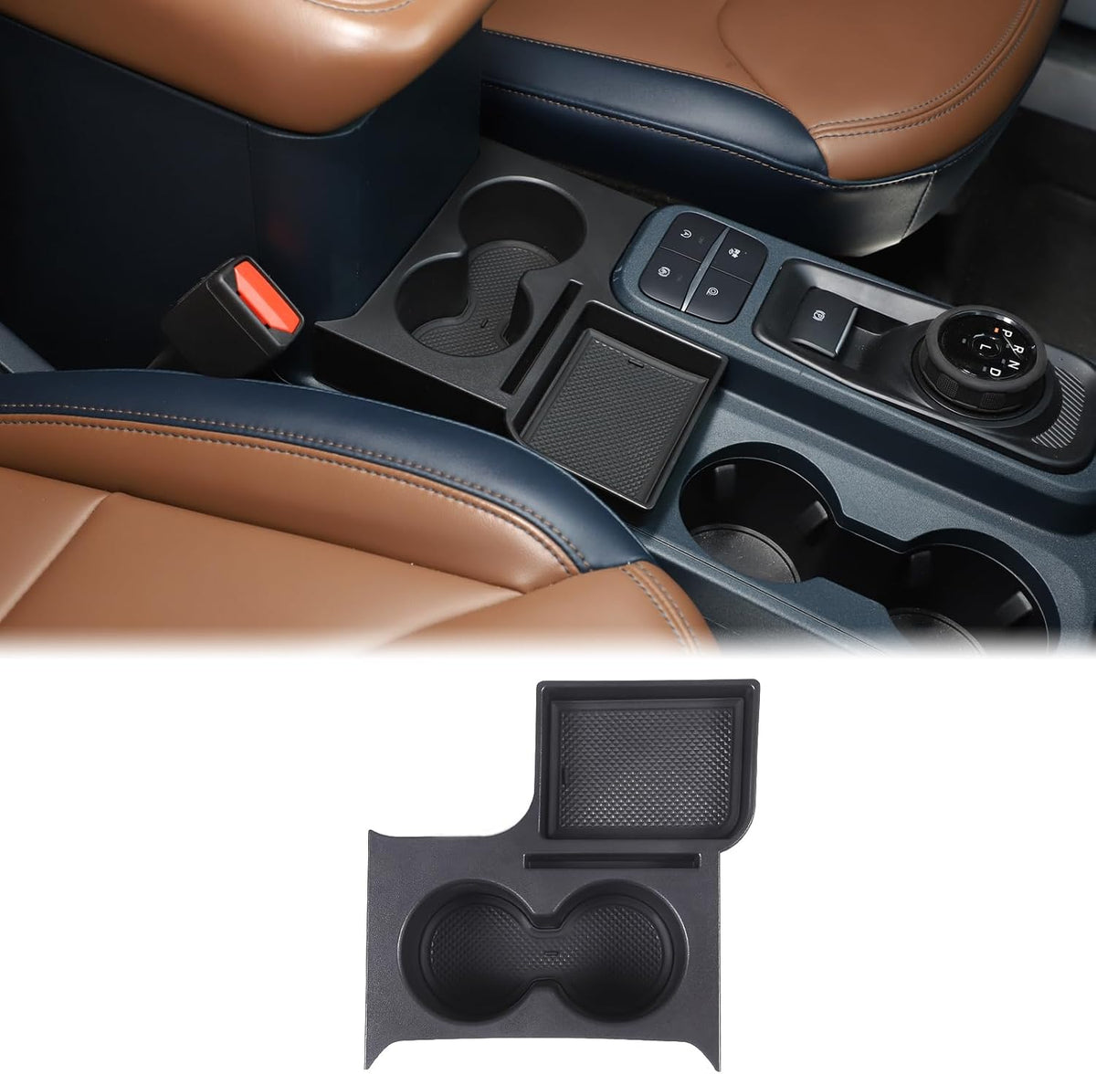 Center Console Cup Holder Organizer Compatible with Ford Maverick 2022-2026