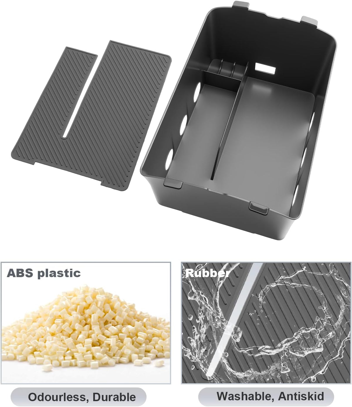 SKTU for 2026 2027 Hyundai Palisade Center Console Bottom Organizer ABS