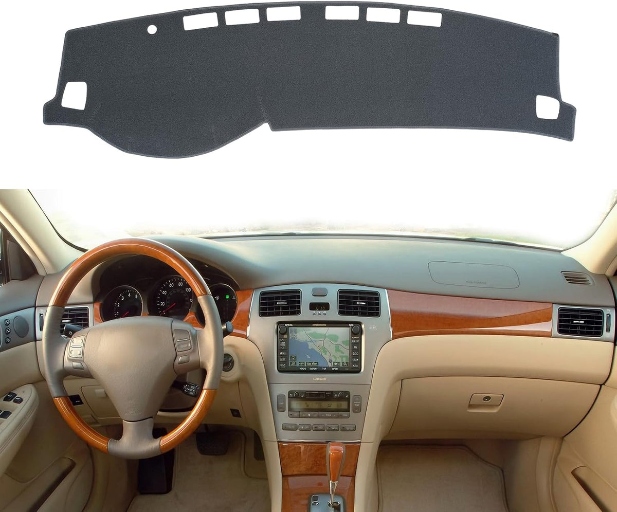 Dash Cover Mat Dashboard Cover for Lexus ES ES350 2007 2008 2009 2010 2011 2012 Nonslip Dash Board Protector Mat Interior Accessories Sunshade Anti Glare Pad Carpet (07-12 Dark Gray)