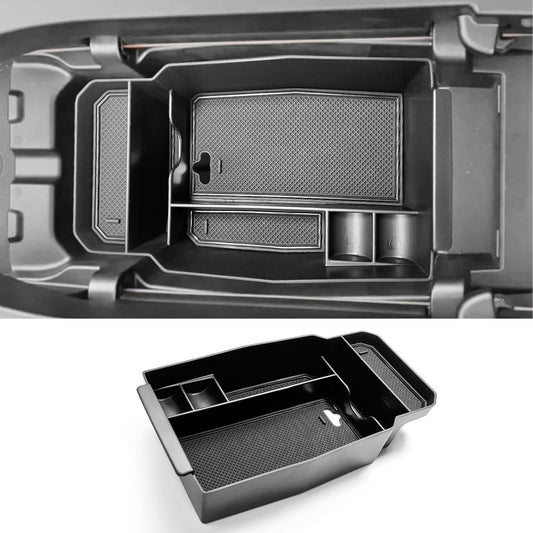 CDEFG for 2023 2024 2025 2026 Mazda CX-50 Center Console Organizer Tray | for 2023 2024 2025 2026 Mazda CX-50 Middle Console Armrest Storage Box 2023-2026 CX50 Accessories (Black)
