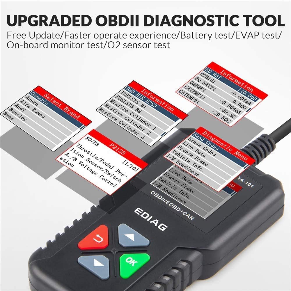 KINGBOLEN Full OBD2 Scanner Code Reader Engine Diagnostic Tool