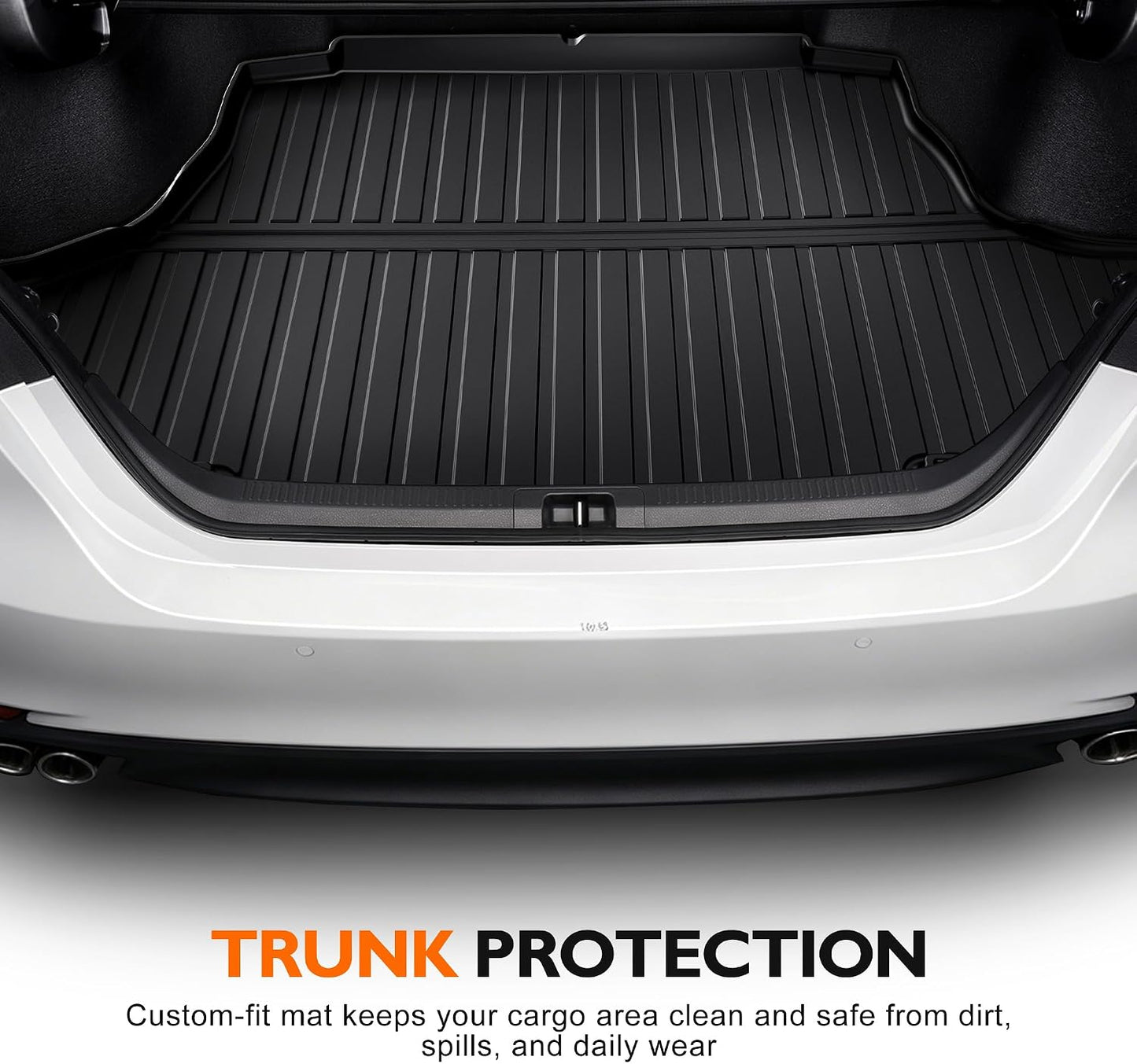 Floor Mats Fit for Hyundai Elantra Gas 2021-2026 Elantra N Cargo Liner | Not for Hybrid. Custom Fit Floor Liners. All-weather Protection. Waterproof. Easy to Clean. Heavy Duty