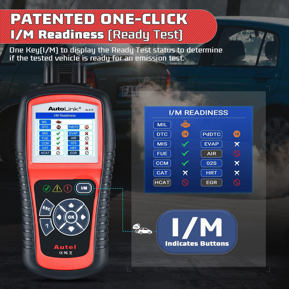 Autel AutoLink AL519 Enhanced Universal OBD2 Scanner Car Diagnostic Tool