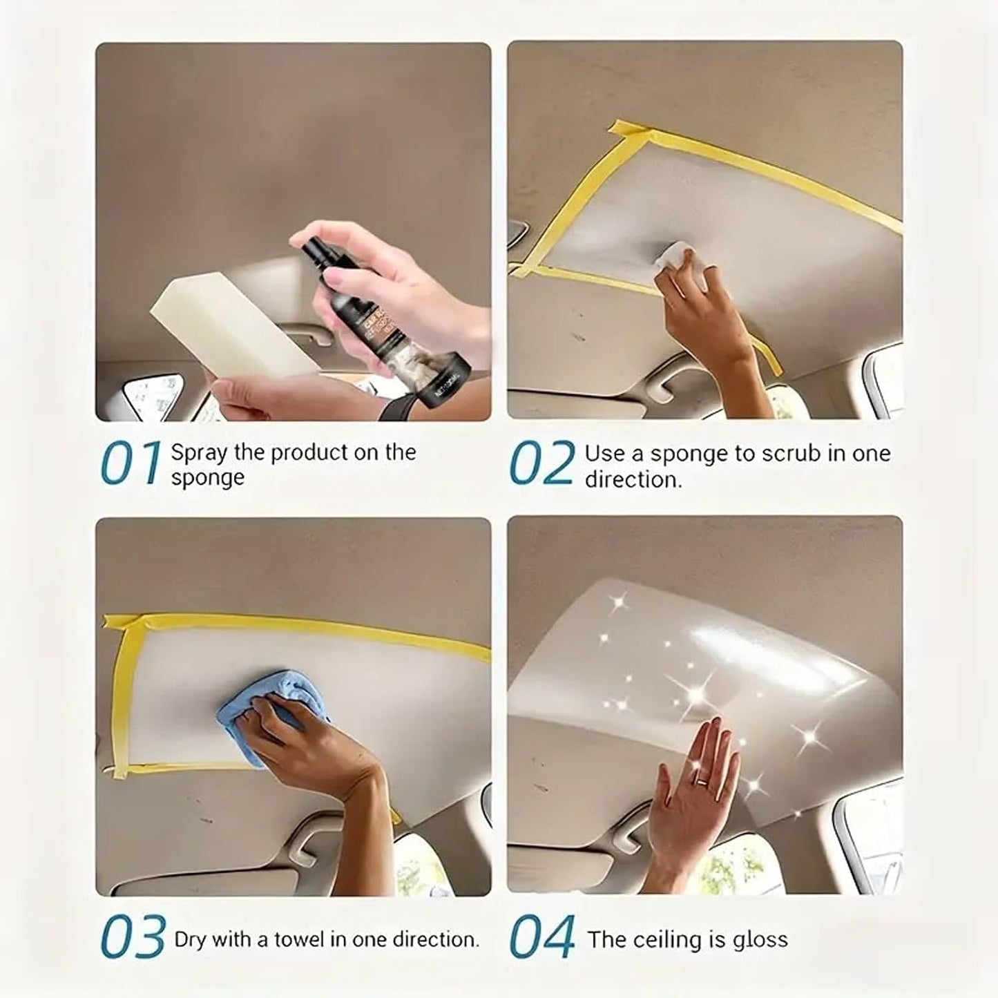 Effective Car Upholstery 100ml Multipurpose Car Interior Sprayer Easy Application Multipurpose