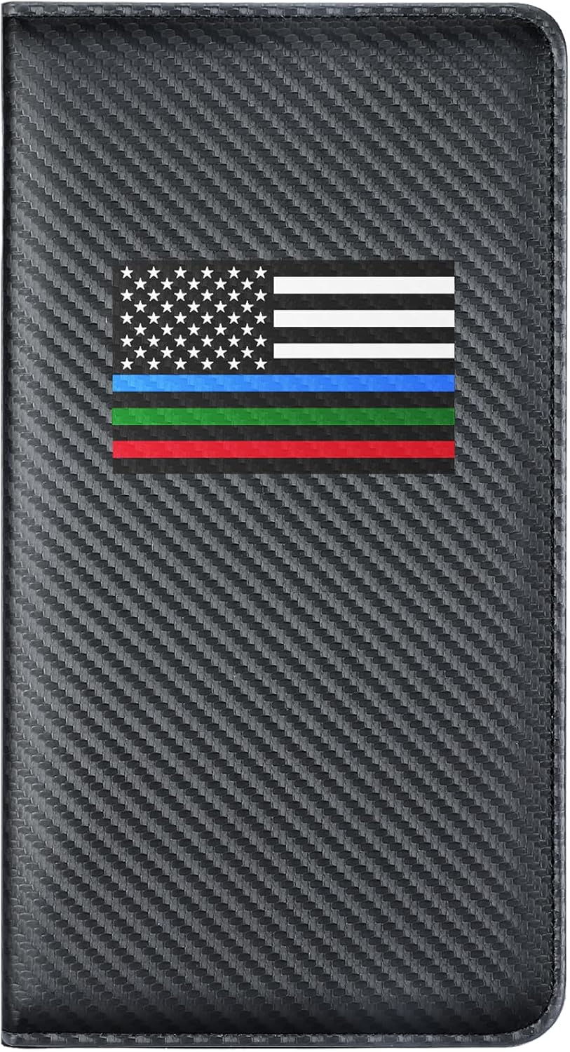 Giftguys Car Insurance and Registration Card Holder | for BMW Ford Tesla Cadillac All Cars | Store Cards, ID License & Essential Documents | Premium Leather with Magnetic Closure