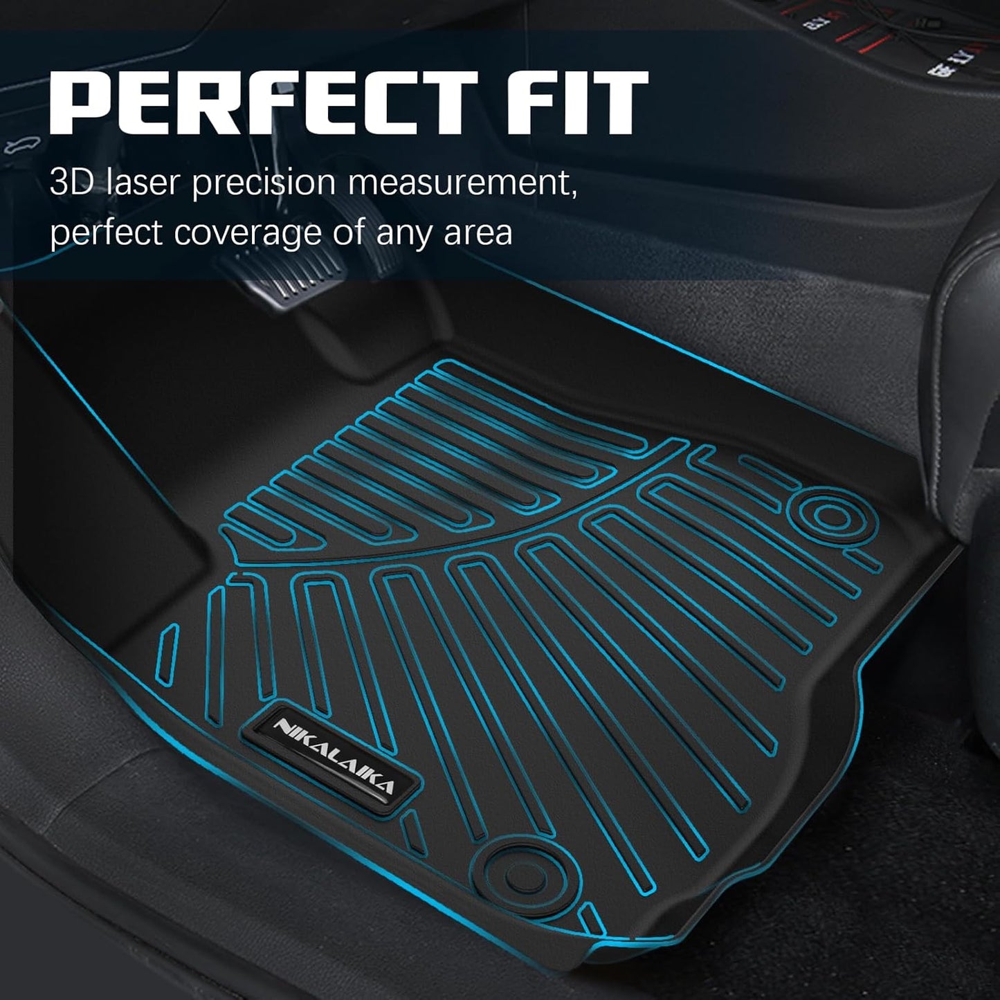 Floor Mats for 2012-2017 Toyota Camry (Include Hybrid) All Weather Protection TPE Rubber Full Set Automotive Floor Liners for 2017 Camry Hybrid Accessories, Odorless Anti-Slip, 1st & 2nd Row, Black