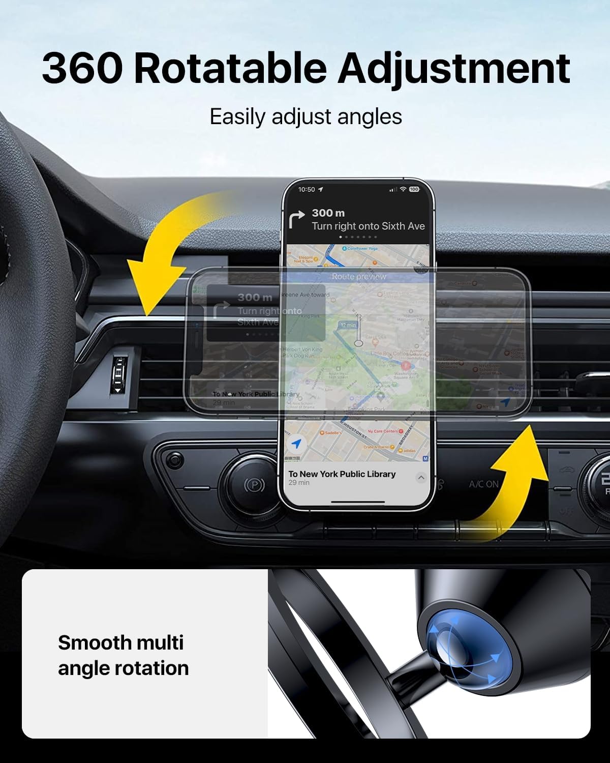 andobil for MagSafe Car Mount Vent, 20xN55 Strongest Magnet ＆ All Metal