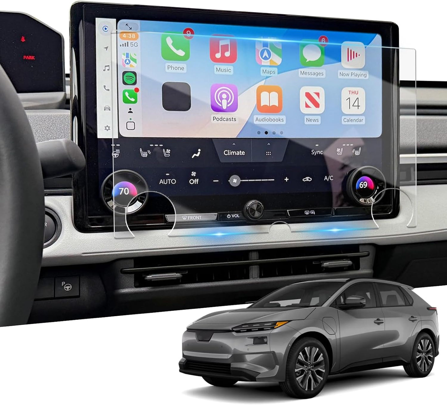 HD Tempered Glass 14'' Screen Solterra 2026 Screen Protector for 2026 Subaru Solterra (Premium/Limited/Limited XT/Touring XT/Touring XT Leather) Touchscreen Cover Saver for Solterra 2026 Accessories