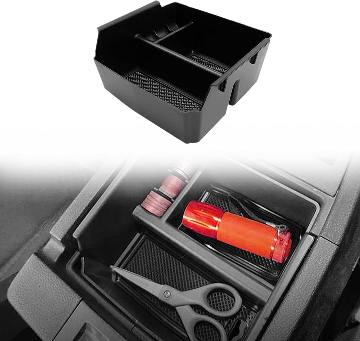 RESTBONE Compatible with Wrangler Accessories 2011-2018 Jeep Wrangler JK JKU Car 2 4 Door Passenger Storage Tray Organizer Grab Handle Accessory Box