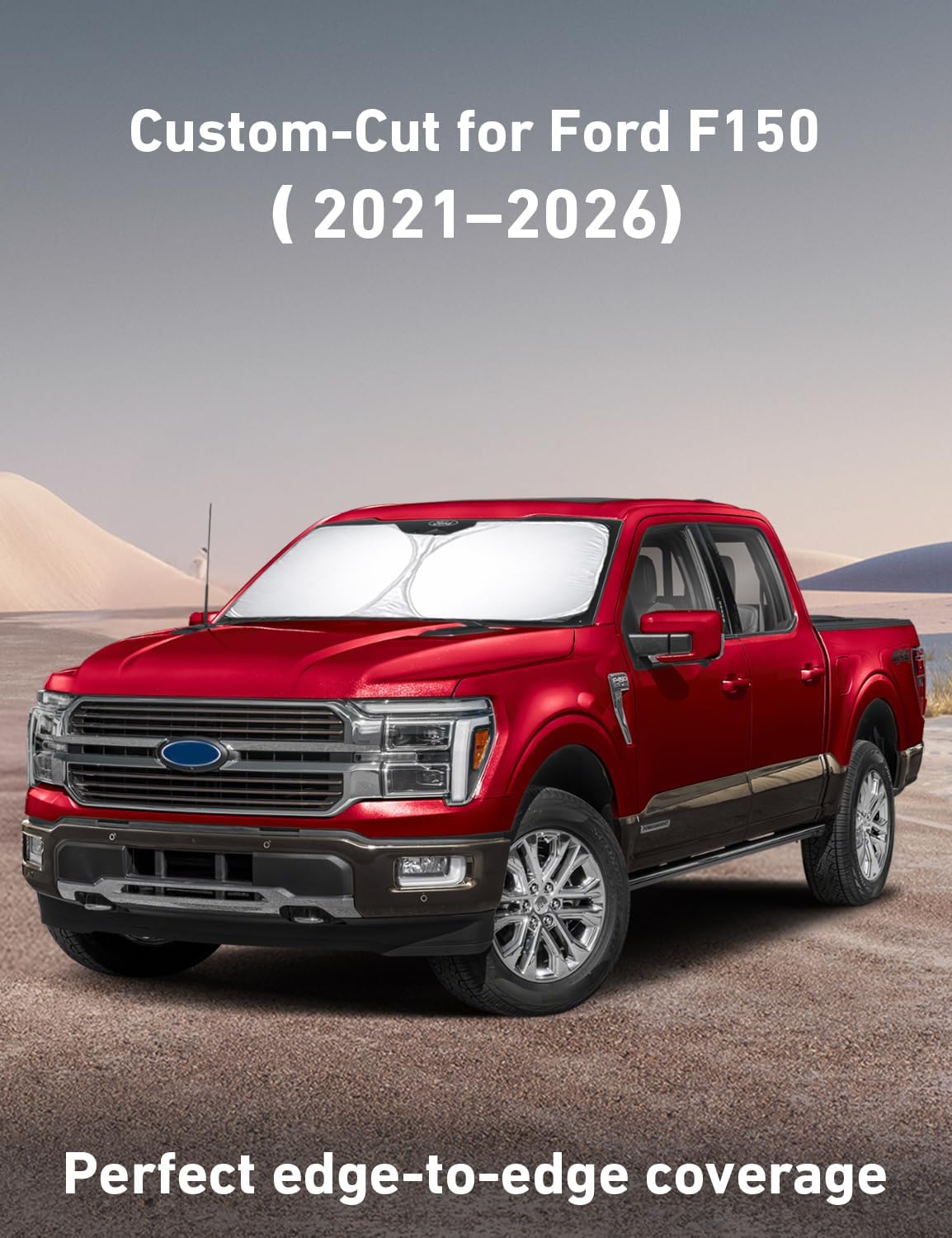 EcoNour Ford F150 Windshield Sun Shade 2021 2022 2023 2024 2025 2026