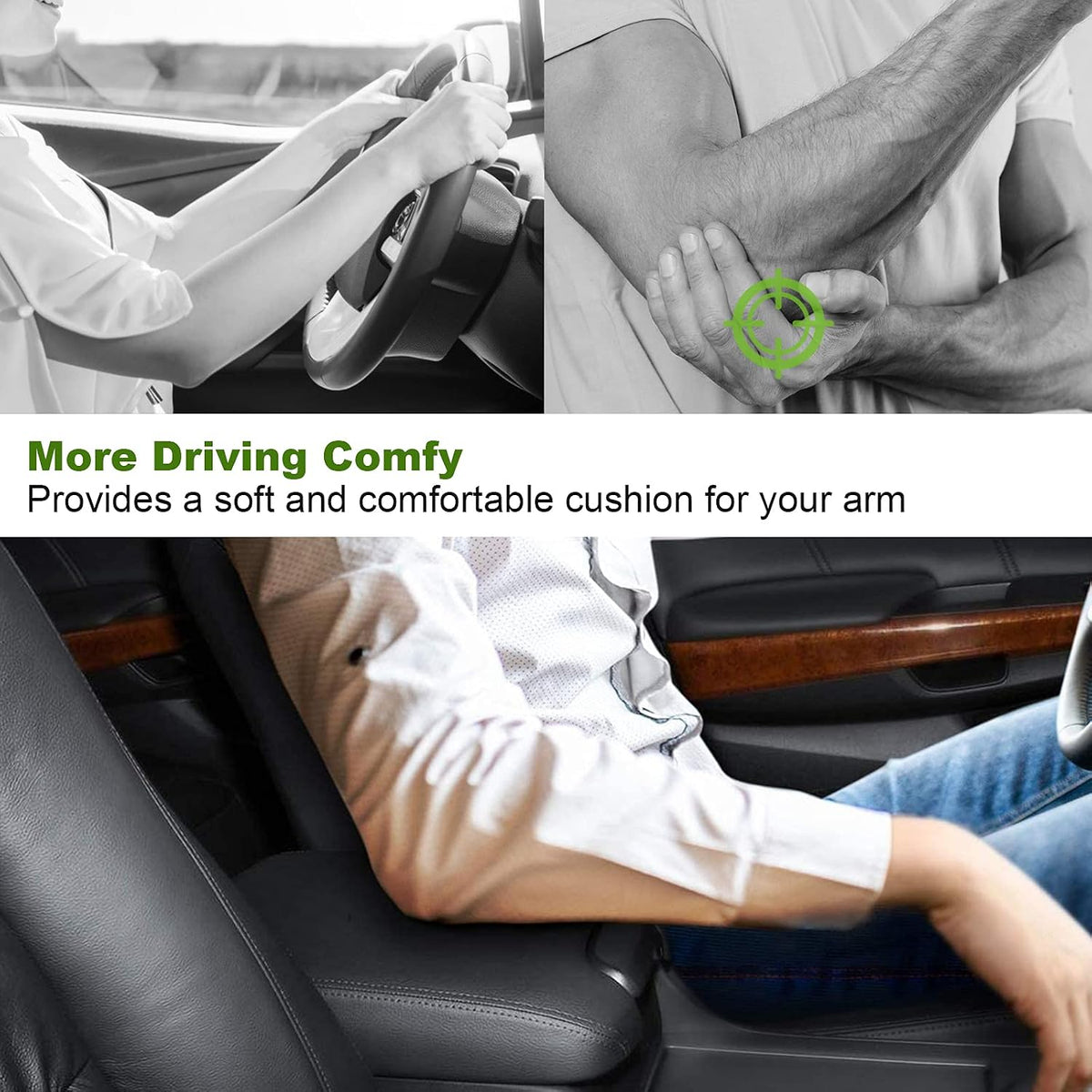 SCITOO Center Console Cover fit for 2008-2012 For Honda Accord Grey