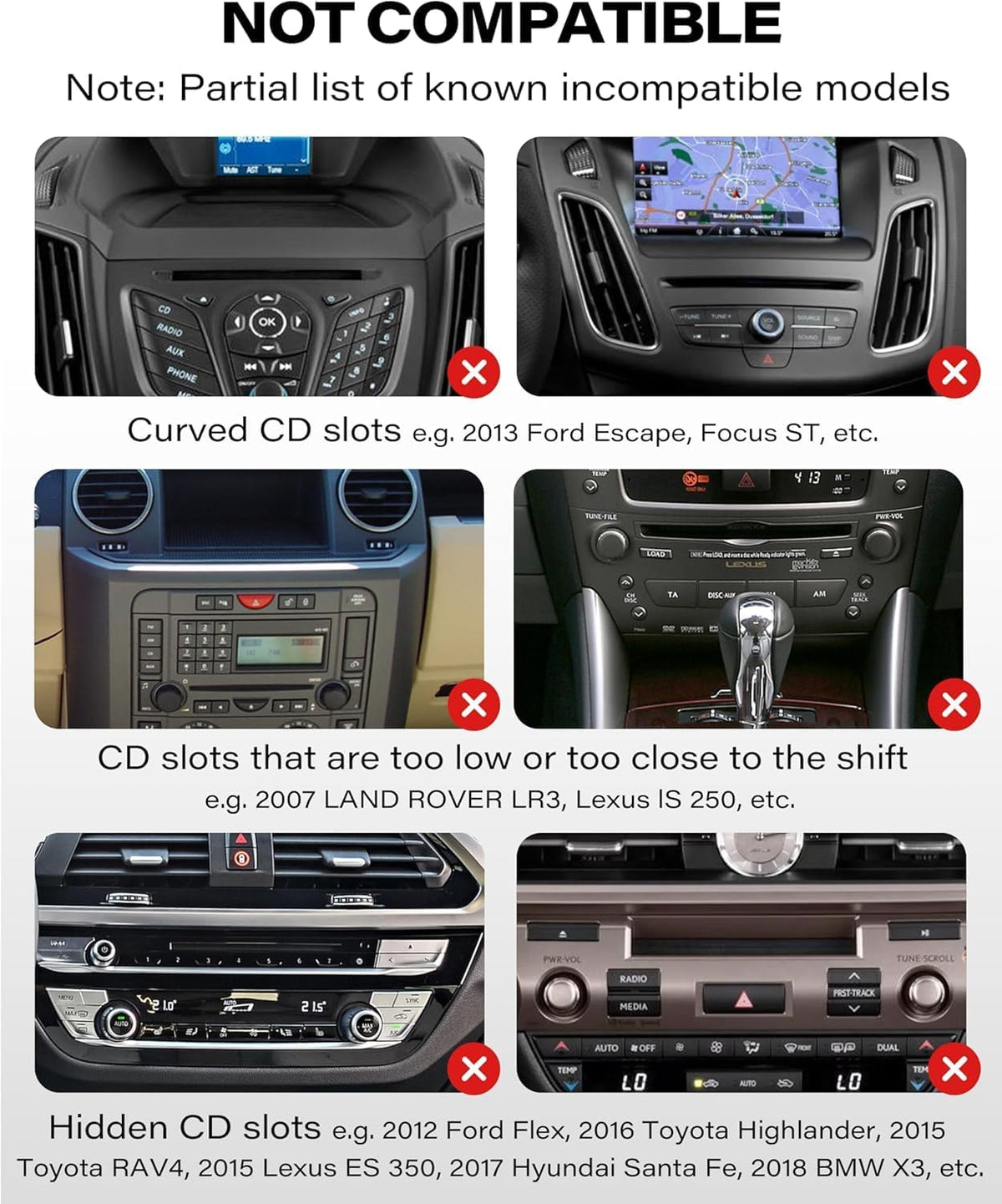 APPS2Car Magnetic CD Phone Holder for Car, Anti-Shake Magnet CD Slot Mount