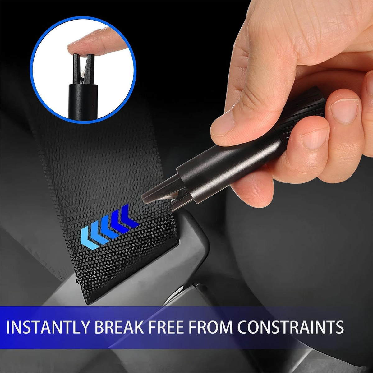 Car Emergency Escape Tool Kit - 4PCS Window Breaker & Seatbelt Cutter Set, Safety Rescue Gear for Vehicles, Waterproof Glass Breaker for Car Emergencies