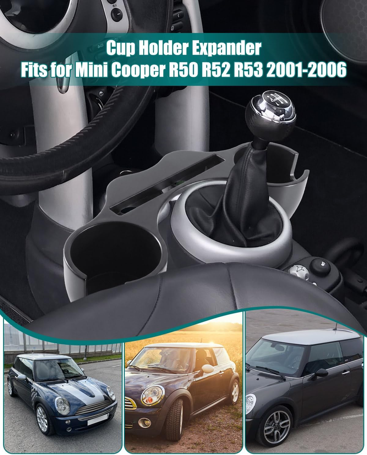 Upgrade Cup Holder Expander Fits for Mini Cooper R50 R52 R53 2001-2006