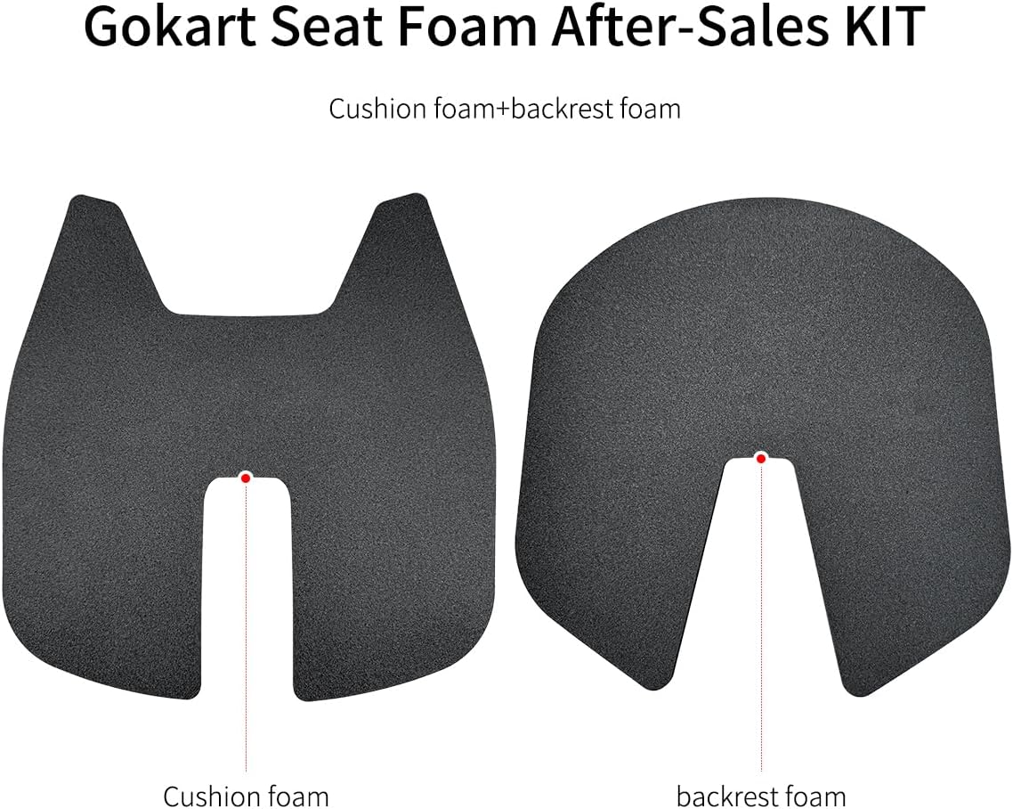 GoKart Seat FoamGoKart Seat Foam - High Elasticity EVA Material for Segway Ninebot Pro/Pro2, Comfort Replacement Pad for Racing Drift Cars