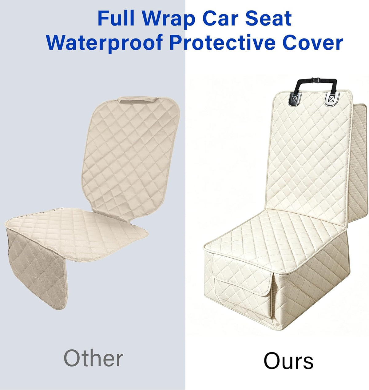 BFXM Full Protection Car Seat Protector for Front Seat, Dog Car Seat Cover