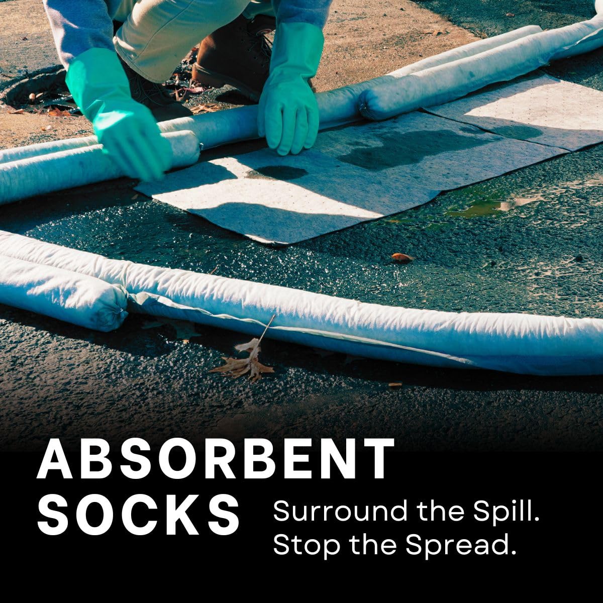 ENPAC 30-Gallon Emergency Response Universal Spill Kit (Includes Drum, Granular Absorbent, Pads, Socks, Disposal Bag, & Safety Equipment) - OSHA, UN, & DOT Compliant