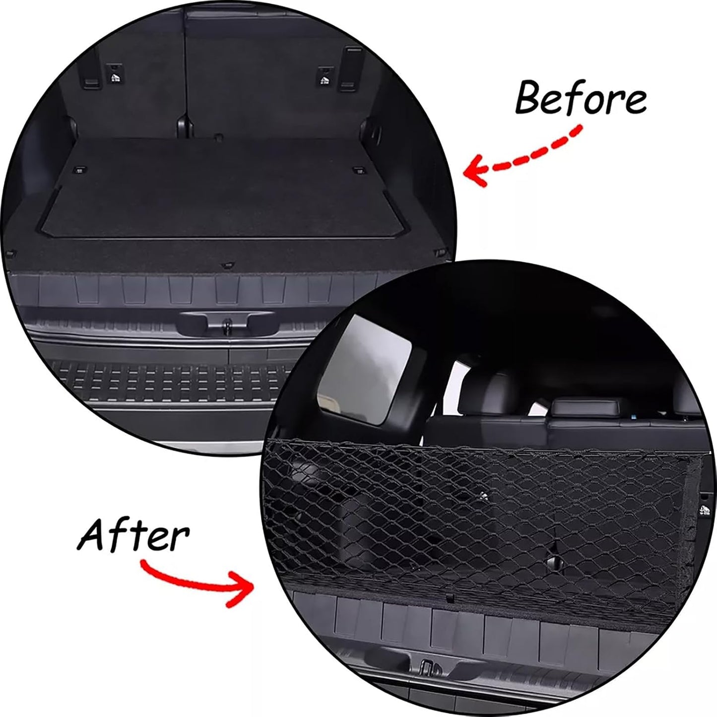 Rear Trunk Envelope Mesh Cargo Net Suitable for 2024 2025 2026 Toyota Land Cruiser 250 1958 Prado Lc250 J250 Rear Trunk Mesh Cargo Storage Net Bag