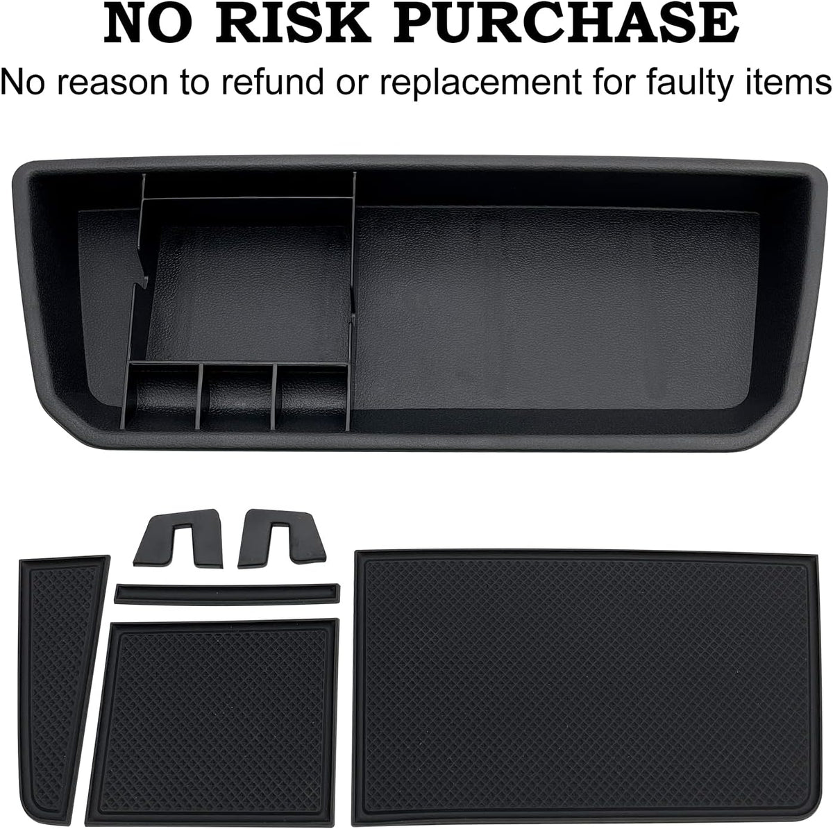 Center Console Organizer fit for VW Atlas and Cross Sport 2018 2019 2020 2021 2022 2023 Interior Storage Box Accessories (Not fit for 2024)