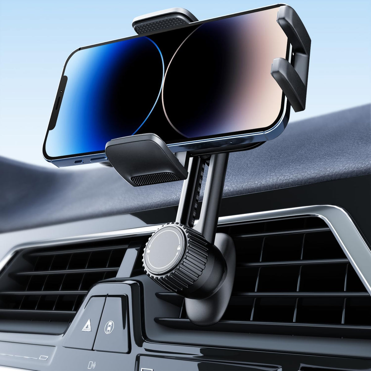 2026 Car Phone Holder [Never Blocking Vent] with Wide Clamp