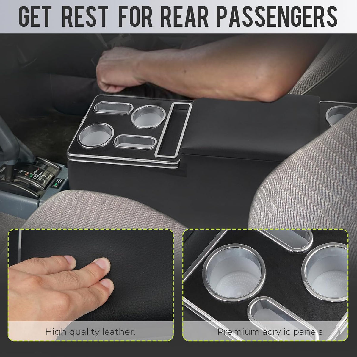 Universal Center Console Organizer Compatible with Jeep CJ-5 1976-1983, CJ-7 1976-1986, Wrangler YJ 1987-1995
