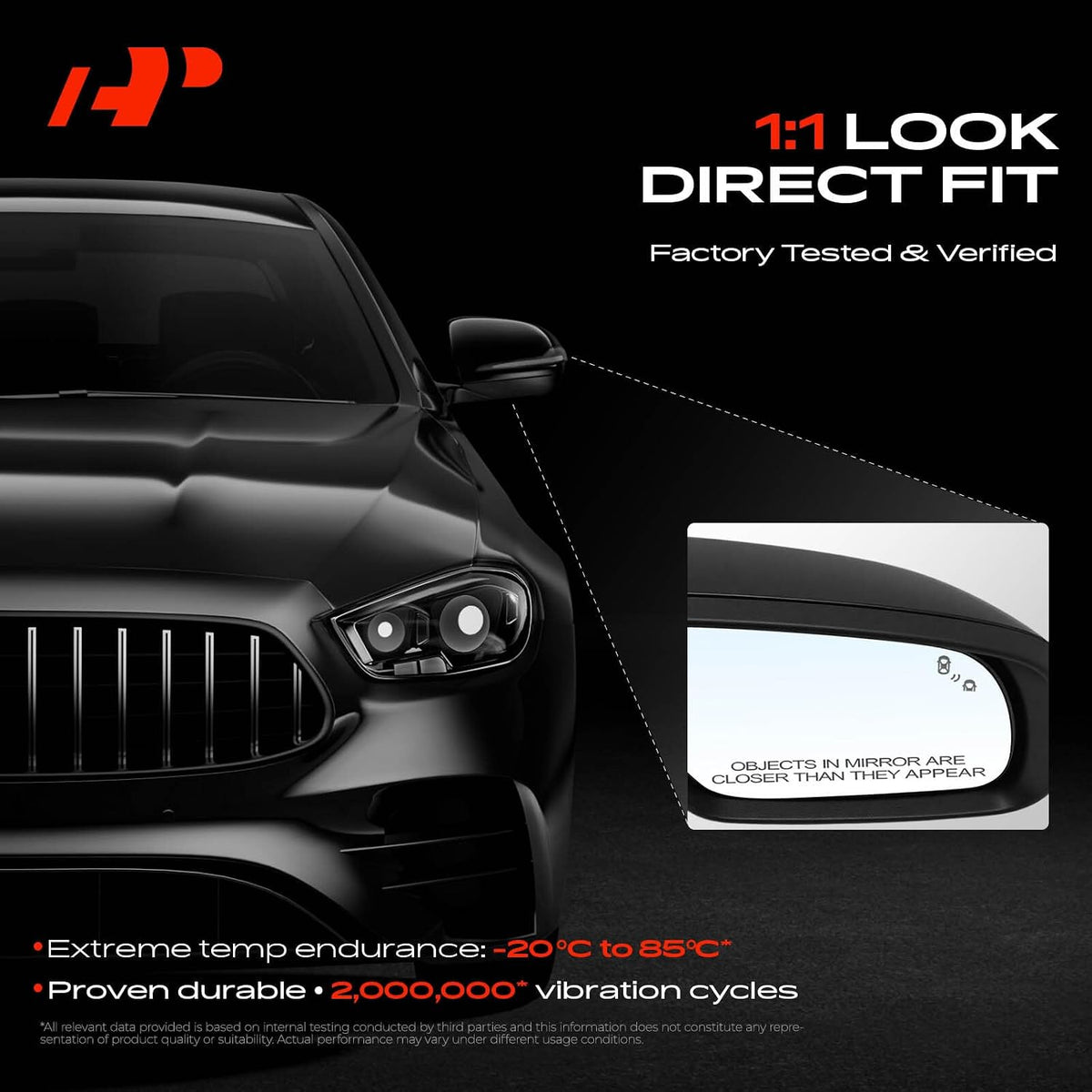 A-Premium Passenger Side Power Door Mirror Compatible with Hyundai