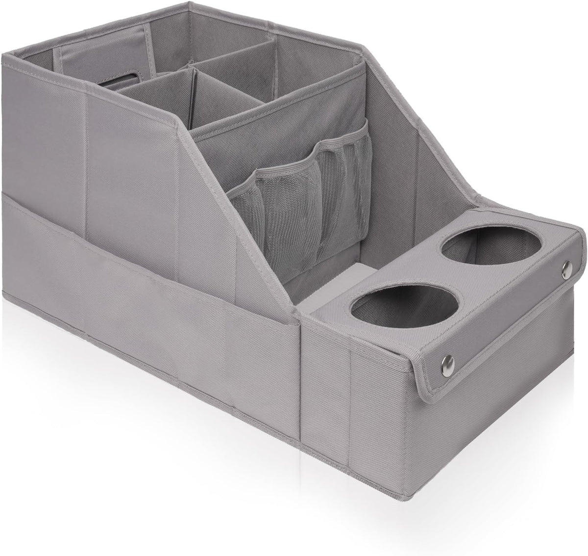 MULISOFT Car Seat Organizer - Backseat with 11 Compartments, 2 Cup Holders, and 2 Oversized Side Pockets for Travel and Storage