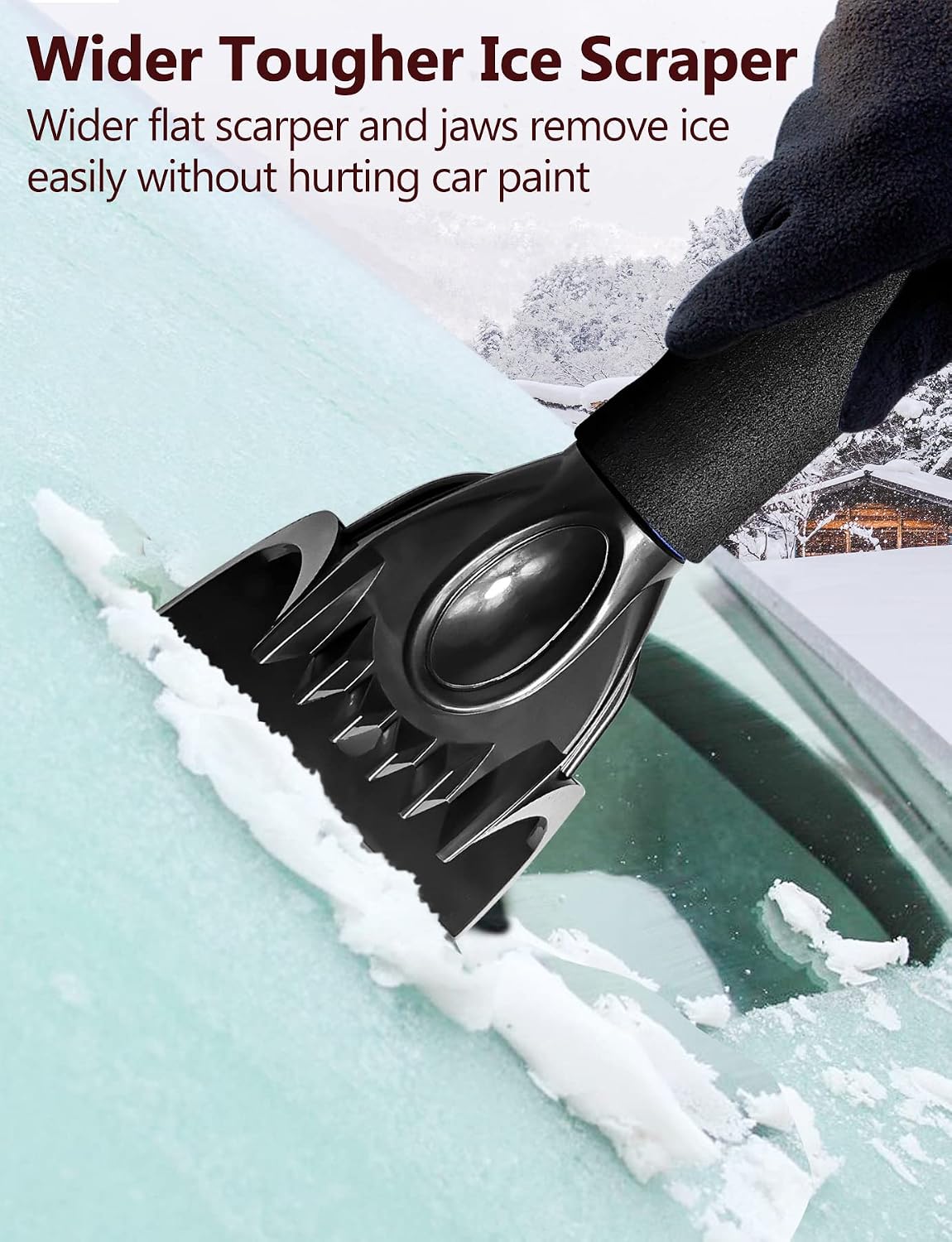44'' Snow Brush Ice Scraper for Car Windshield Window