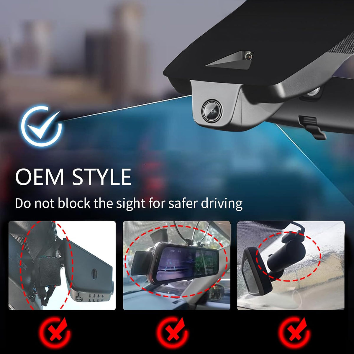mangoal 4K Dash Cam for Toyota Corolla & Hybrid 2020 2021 2022 (Model B)