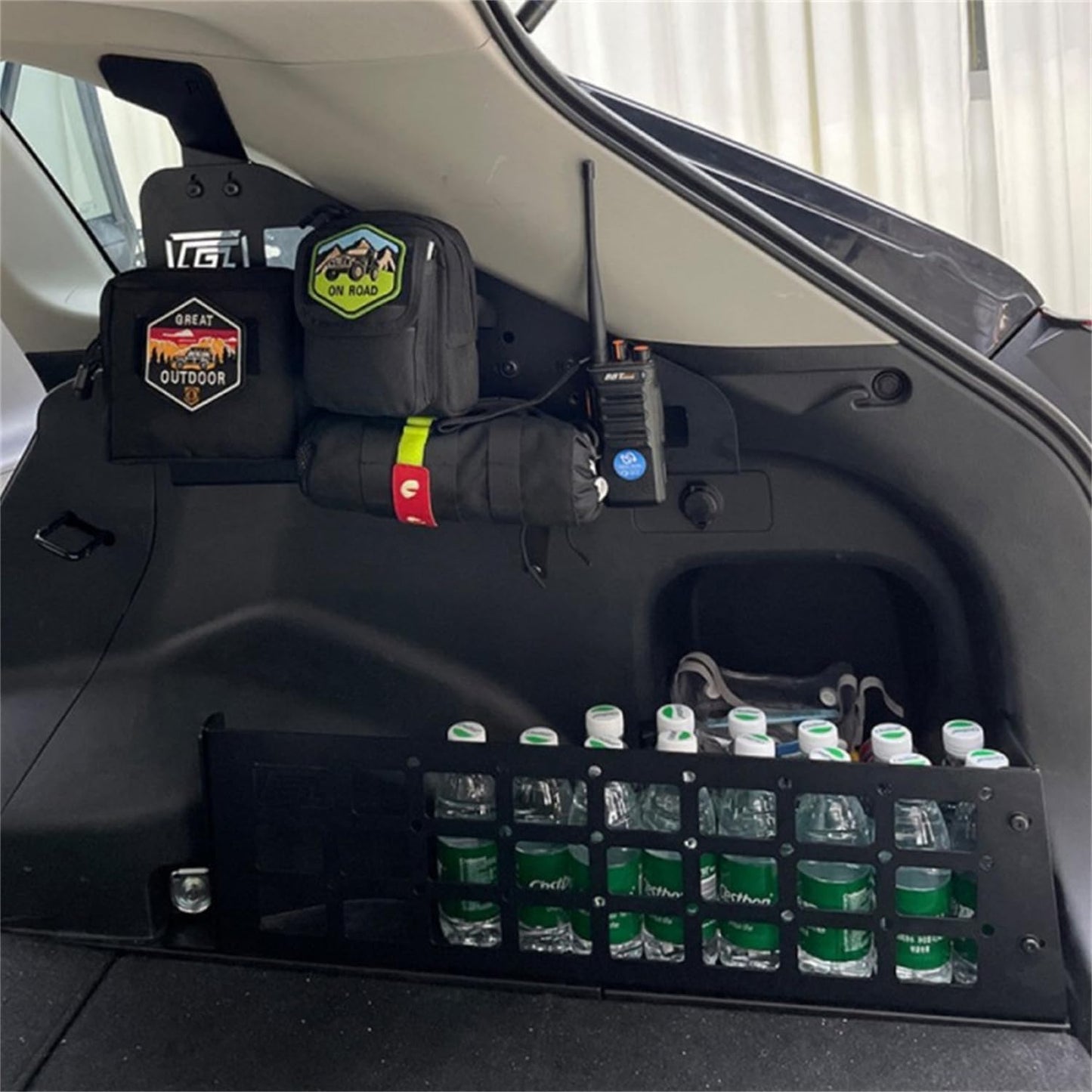 HIGH FLYING 2019-2025 for Toyota RAV4 Car Accessories Molle Panels Storage Modular System Trunk Shelf Organizer Interior Rear Cargo Racks (Panels+Storage Box)
