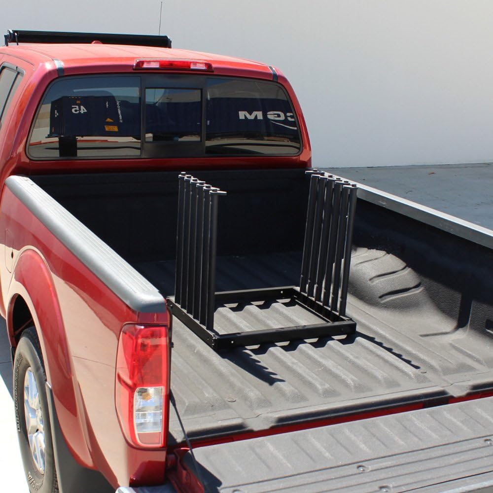 GM302U Windshield Foam Pads Auto Glass Truck Cargo Management Rack with 22 Inch High Masts (5 Lite Slot Rack