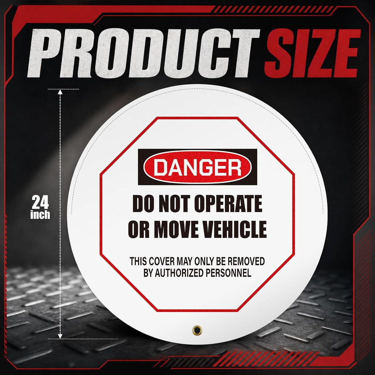 Steering Wheel Cover for Lockout Tagout, 24"