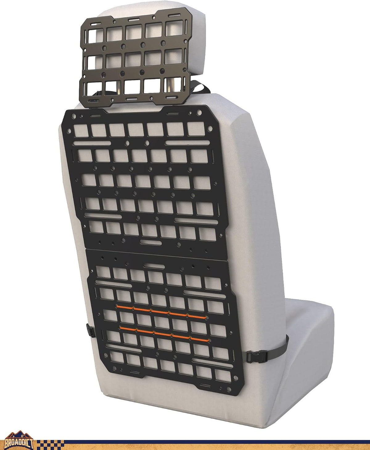 Rigid Molle Panels fit for Vehicles + Headrest Molle Panel Modular Storage Display for Tactical Gears Accessories