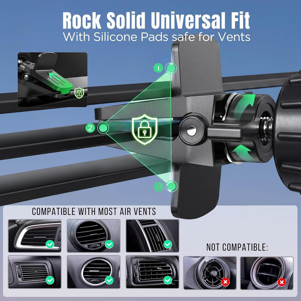 Magnetic Car Phone Mount Air Vent Phone Holder