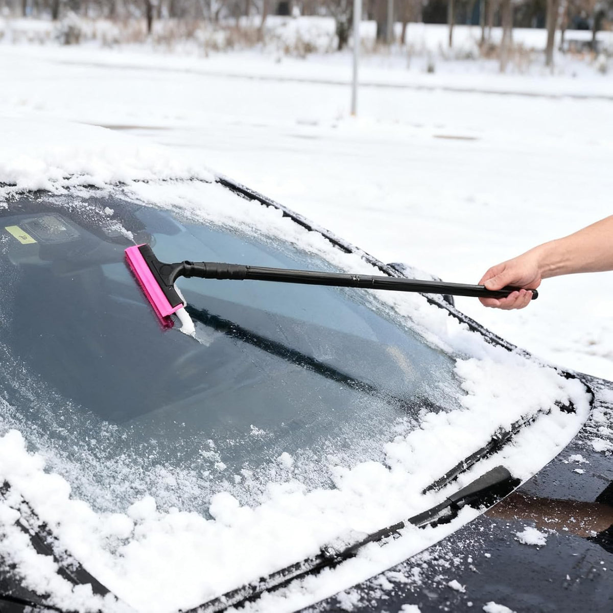 EHDIS 8 Inch Wide Silicone Window Tint Squeegee 16‘’ -45 ‘’ Long Handle