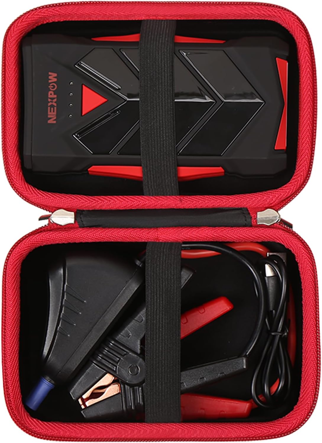 FBLFOBELI Hard Storage Carrying Case for NEXPOW T11F /for BIUBLE Portable Jump Starter, 12V Car Battery Jumper Starter Power Pack Storage Holder