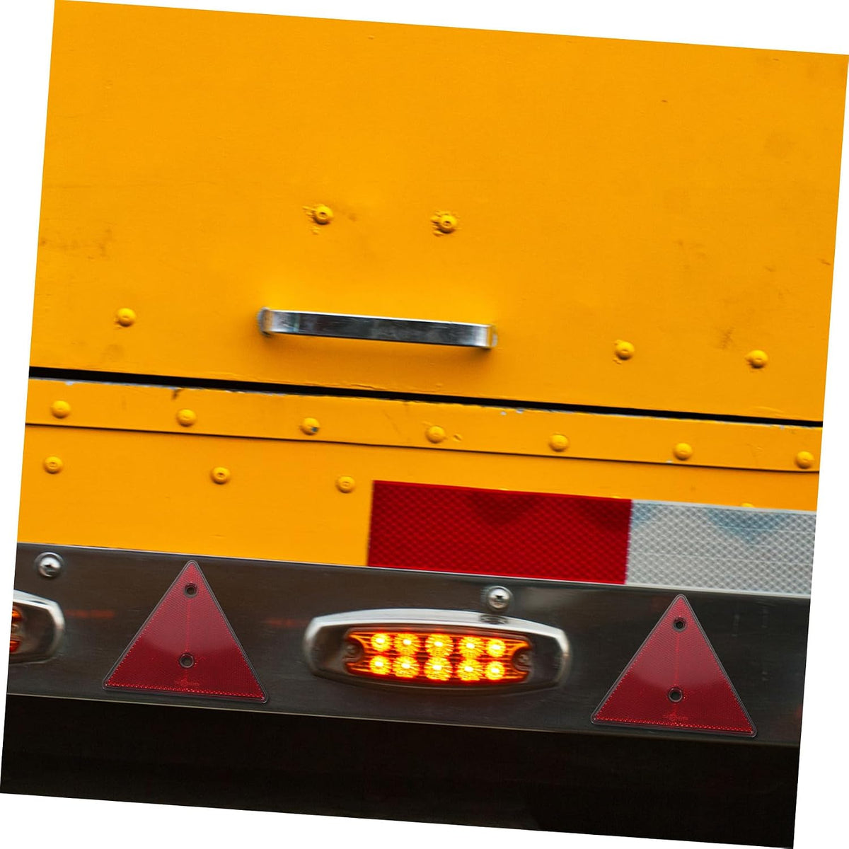 Reflective Warning Triangle Signs 2pcs PVC Road Safety Signs