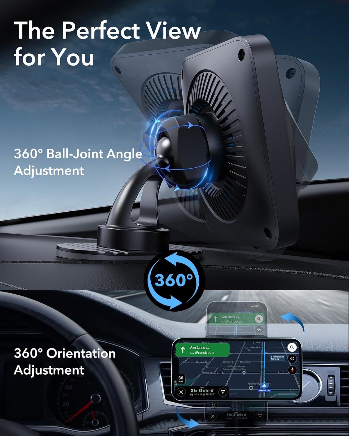 ESR for MagSafe Car Mount Charger with CryoBoost Cooling for iPhone 17-12