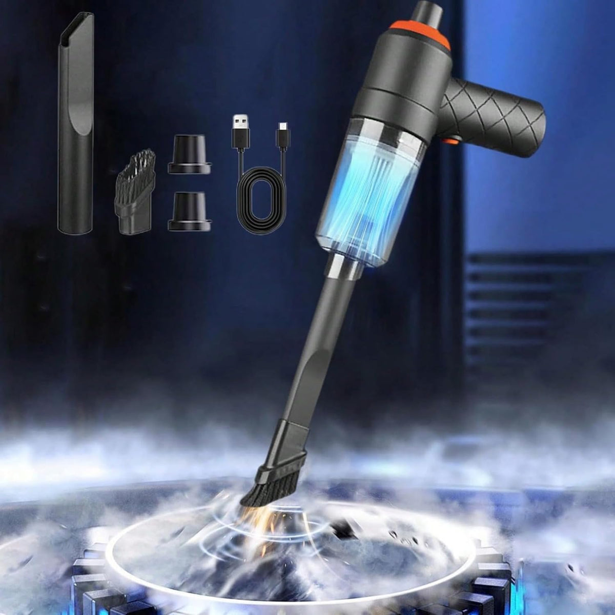 High - Power 120W Handheld Vacuum for Car & Home Users - Mini Dust Buster with USB - Portable Cleaning Solution