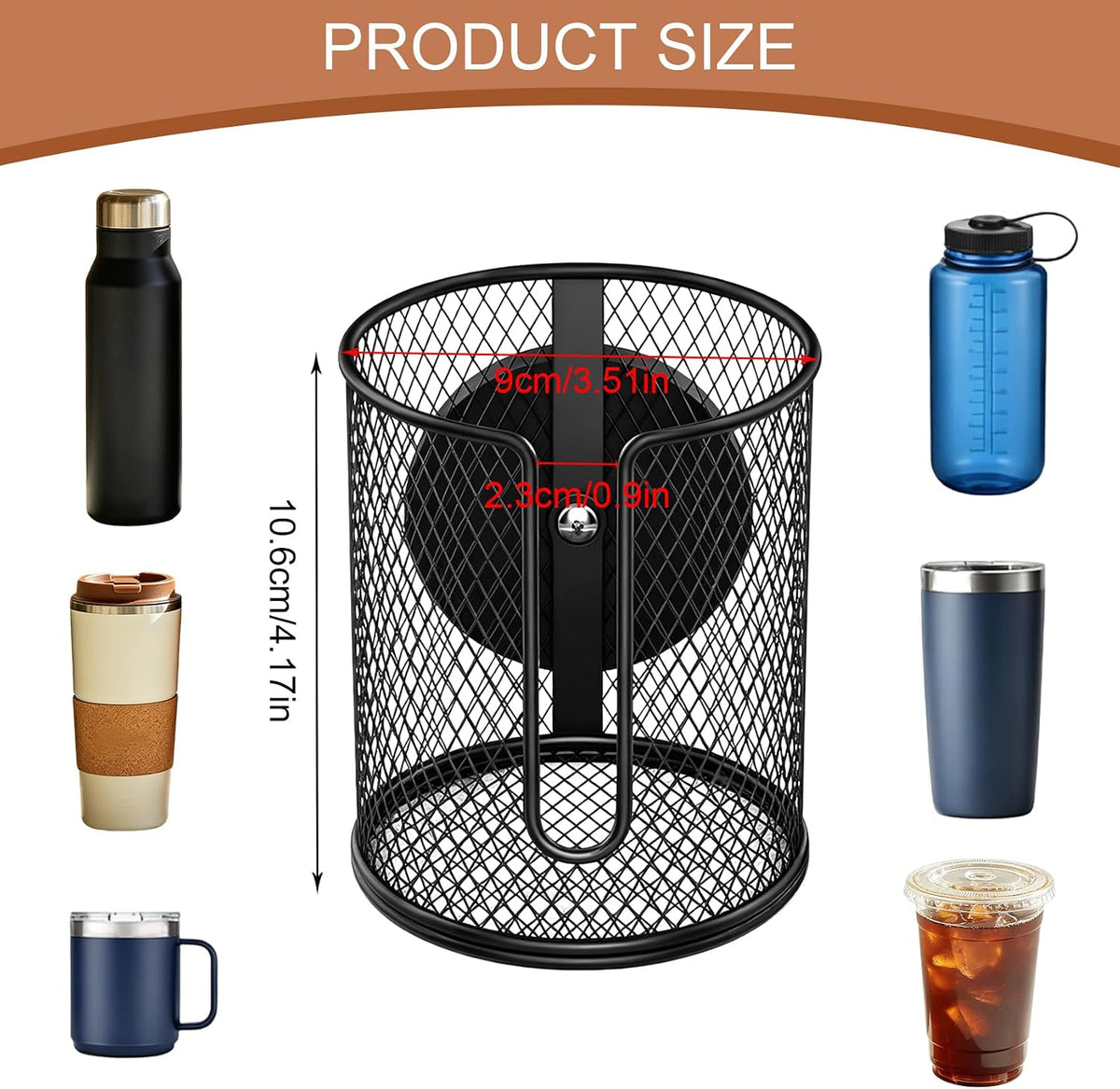 Magnetic Cup Holder, Car Cup Holder Expander, 1PCS