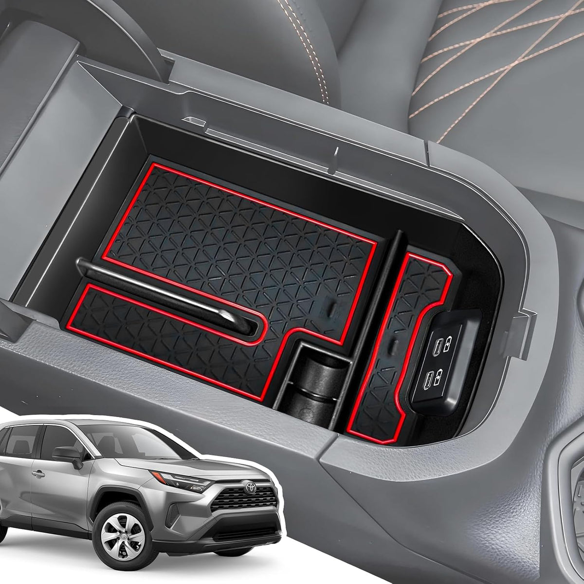 Center Console Organizer for 2025-2020 Toyota RAV4