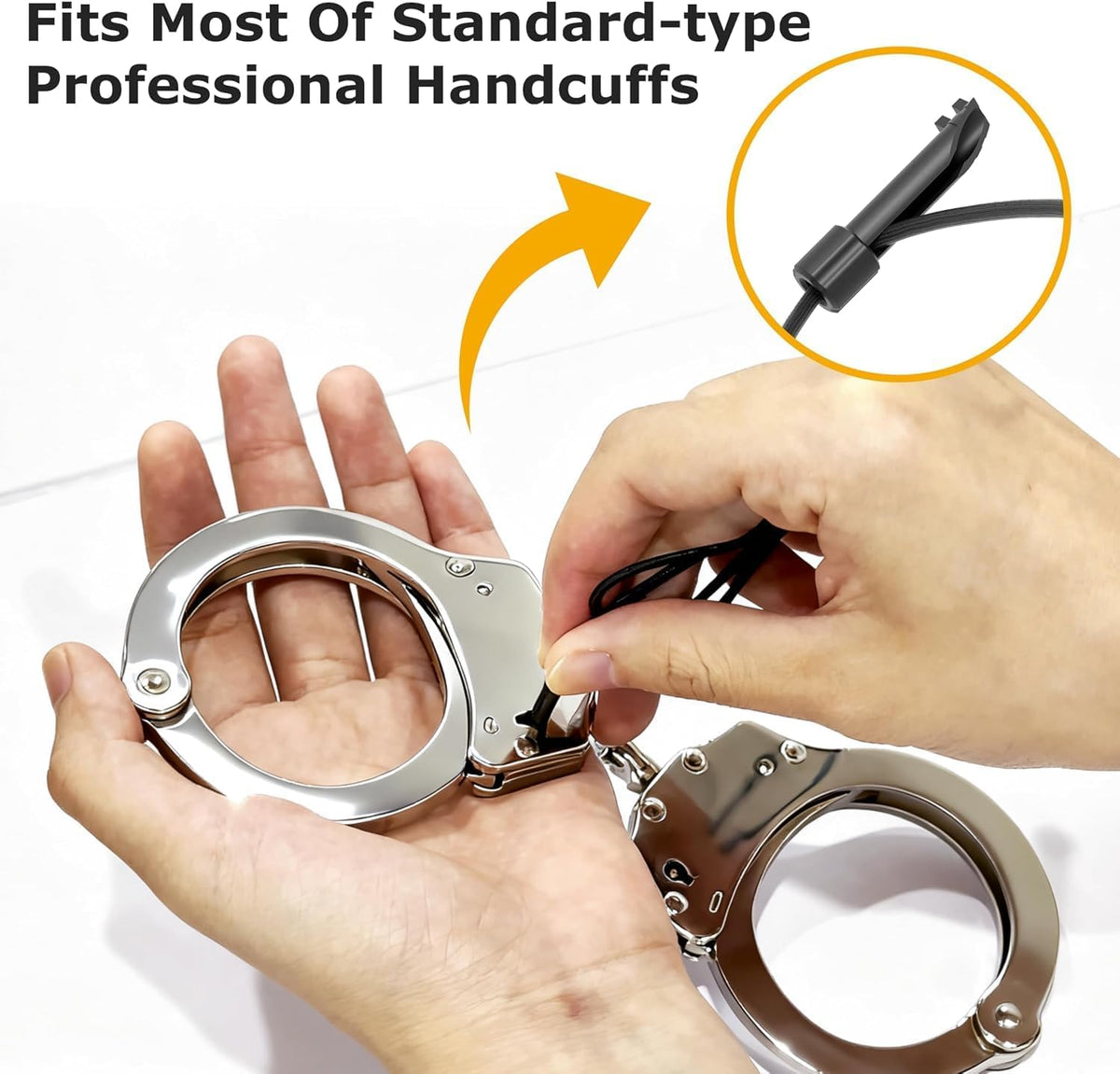 Car Window Breaker Wrist Strap with Handcuff Key & Emergency Whistle