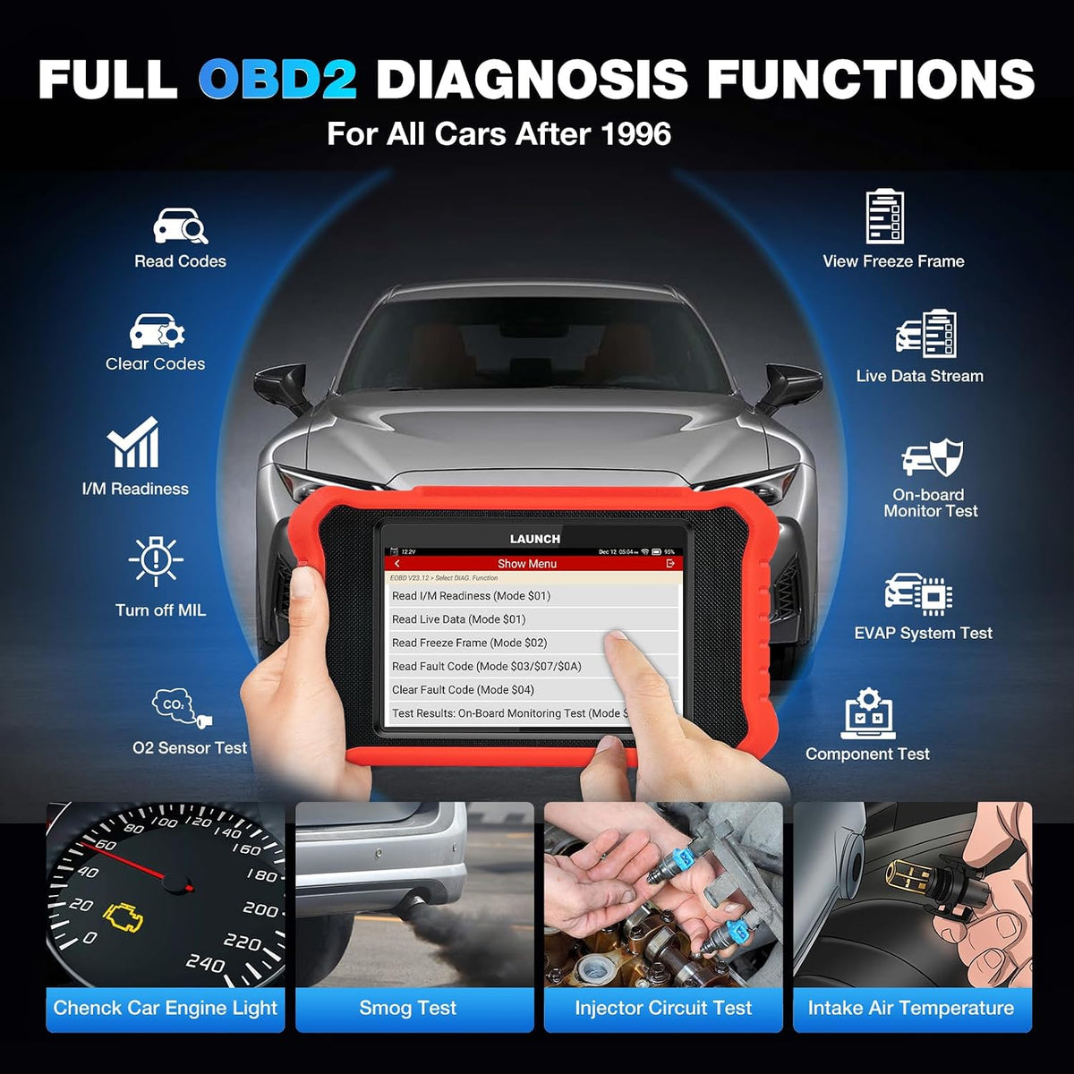 LAUNCH Creader Elite 3.0 Full Bi-Directional OBD2 Scanner for Toyota/Lexus